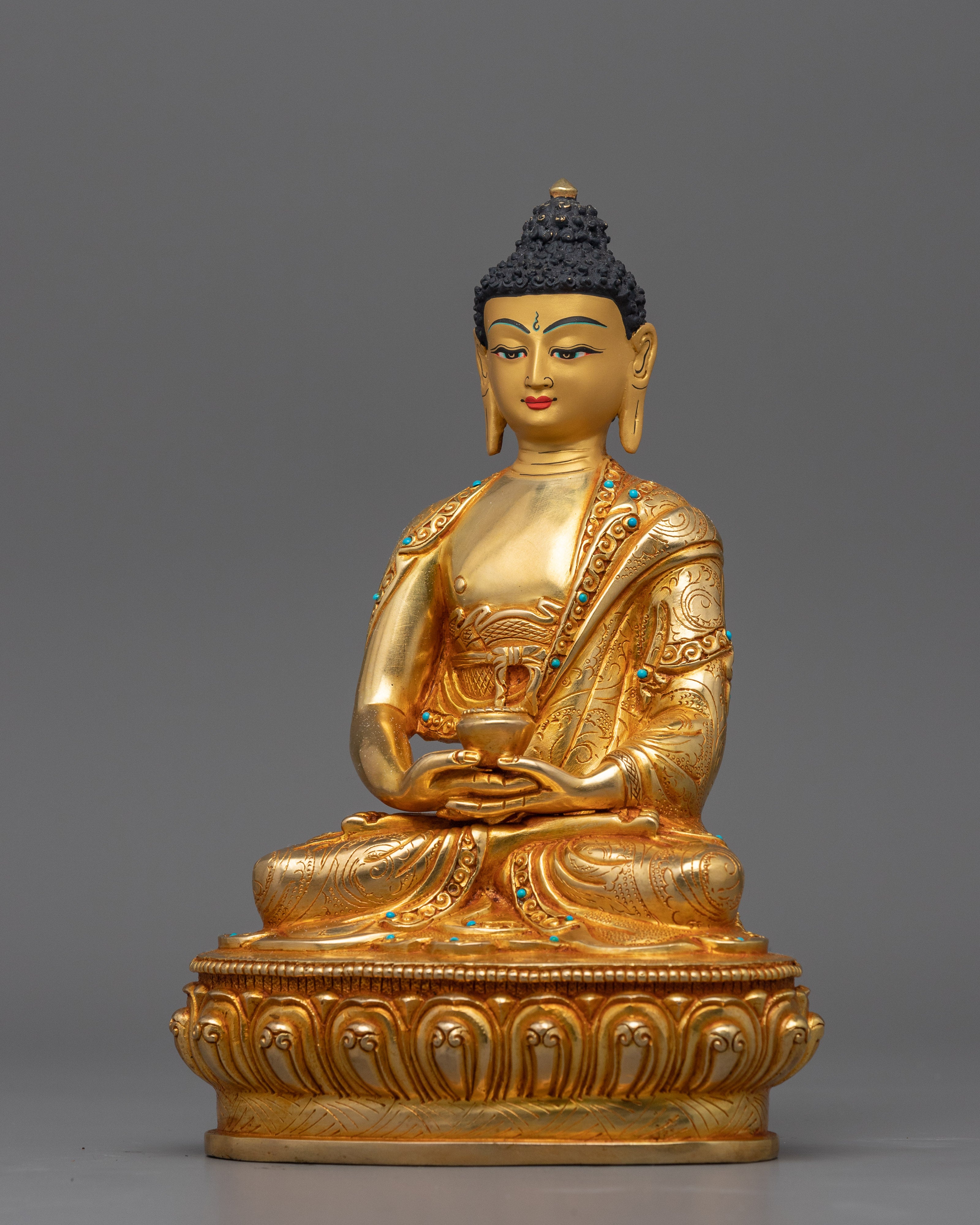 Amitabha Buddha Sculpture for Meditation | Traditional Himalayan Buddhist Artwork