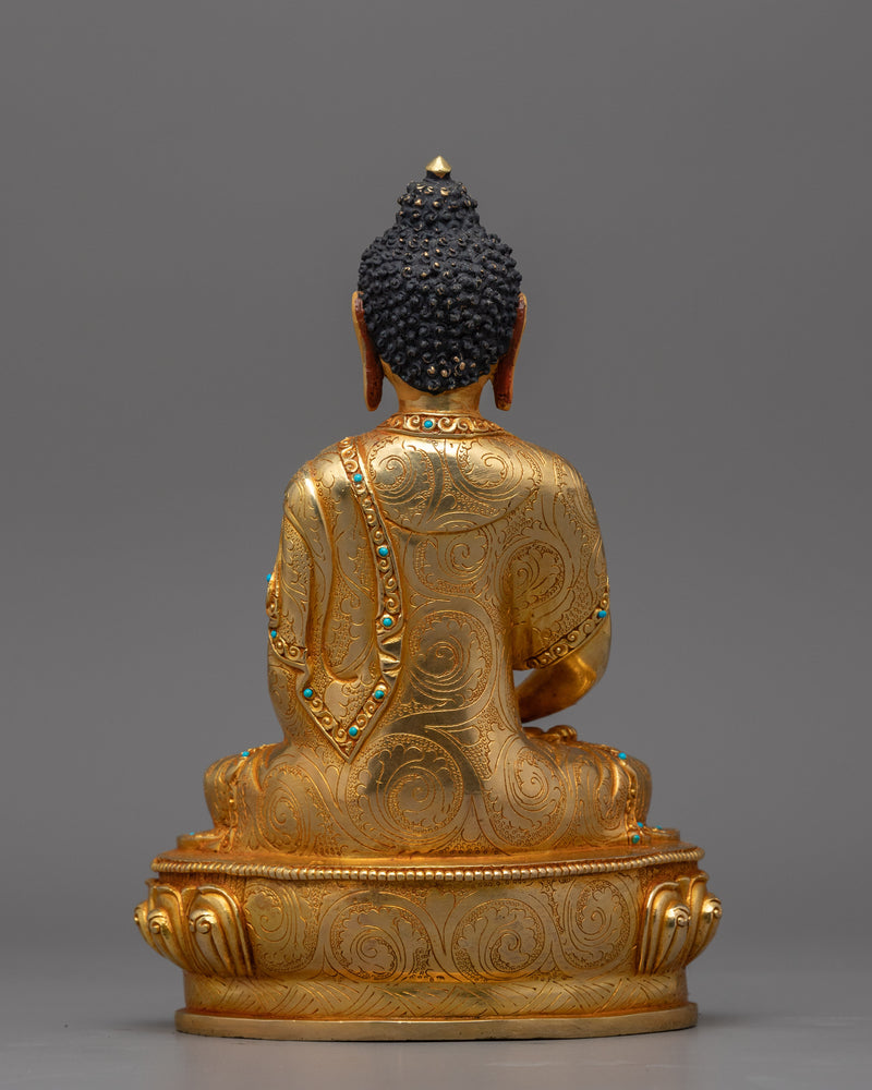 Amitabha Buddha Sculpture for Meditation | Traditional Himalayan Buddhist Artwork