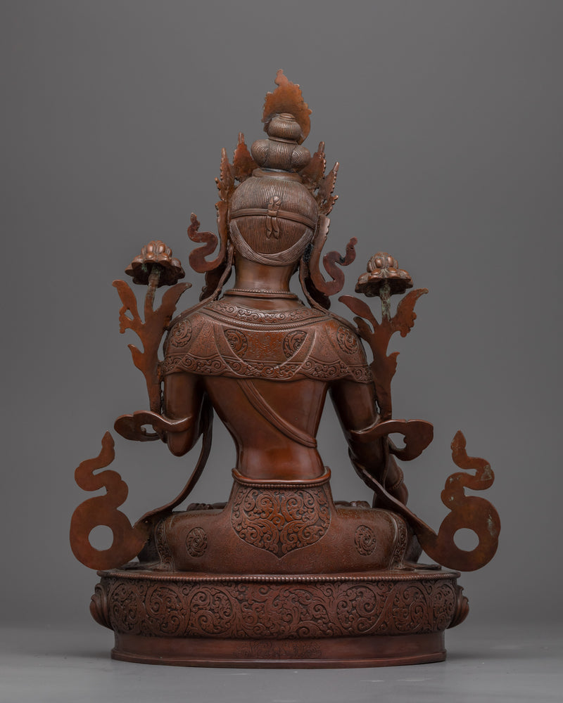 White Tara Statue | Female Bodhisattva of Compassion Sculpture