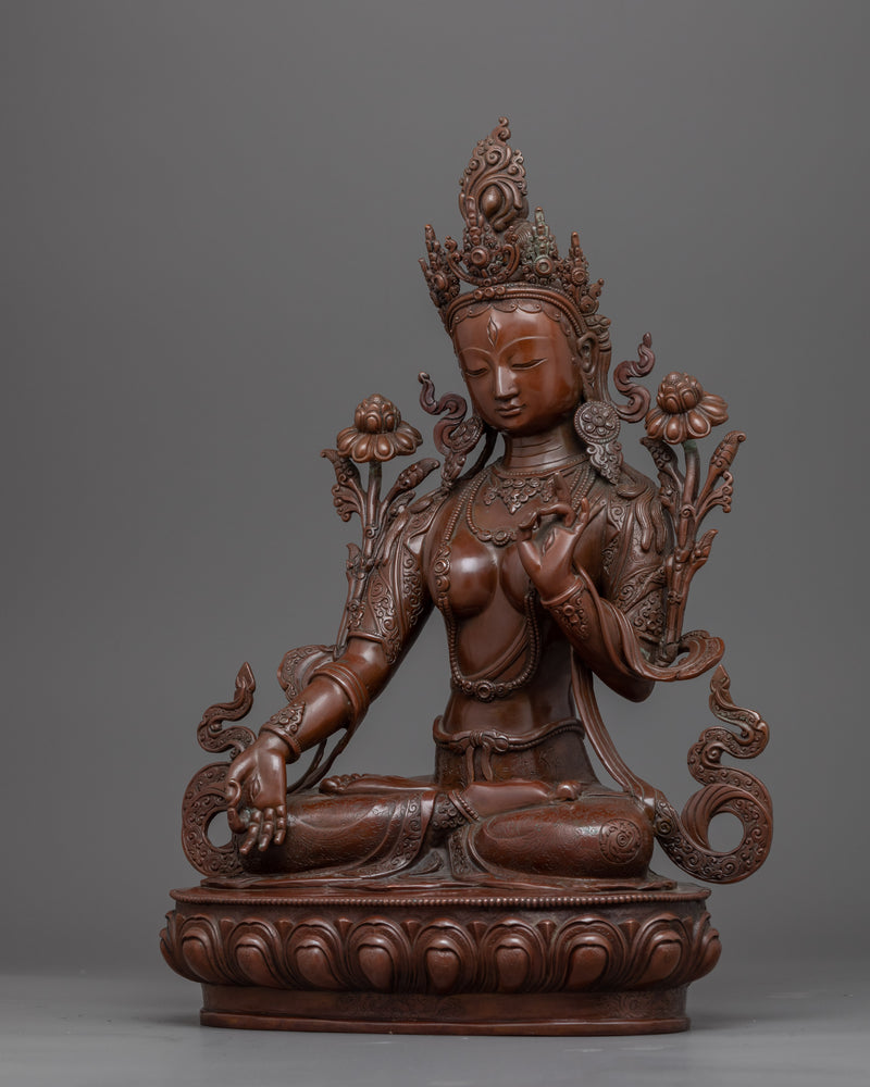 White Tara Statue | Female Bodhisattva of Compassion Sculpture