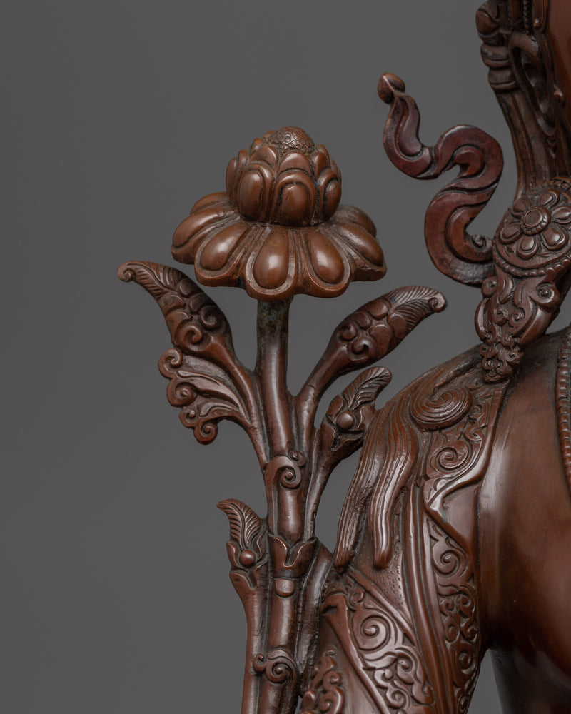 White Tara Statue | Female Bodhisattva of Compassion Sculpture