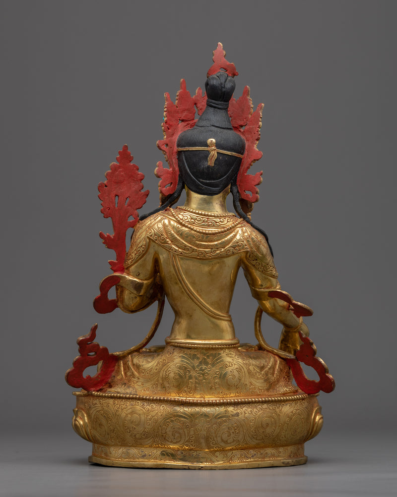 White Tara, Bodhisattva of Compassion Sculpture | Himalayan Handmade Buddhist Sculptures