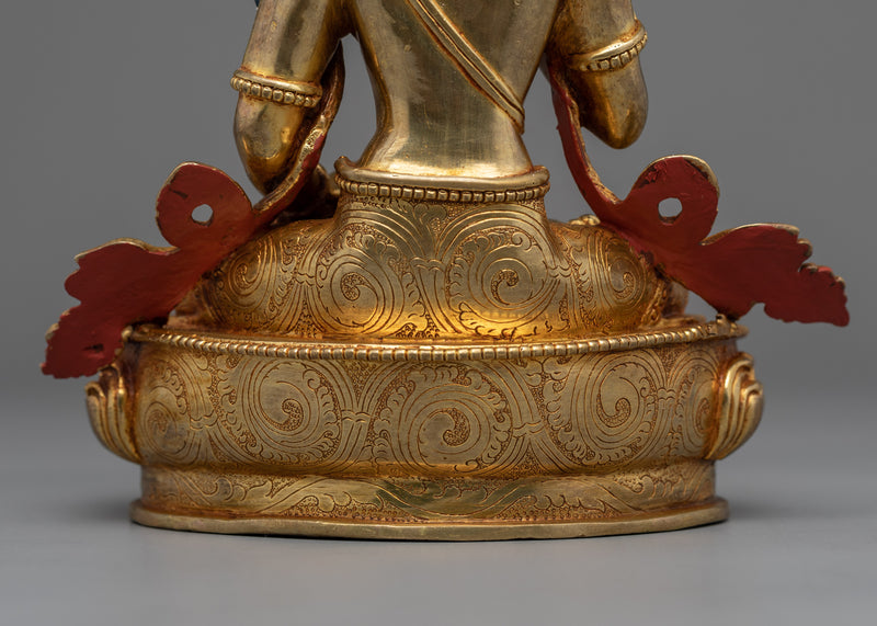 Vajrasattva Seated Statue for Meditation and Yoga | Traditional Tibetan Style Buddhist Statue