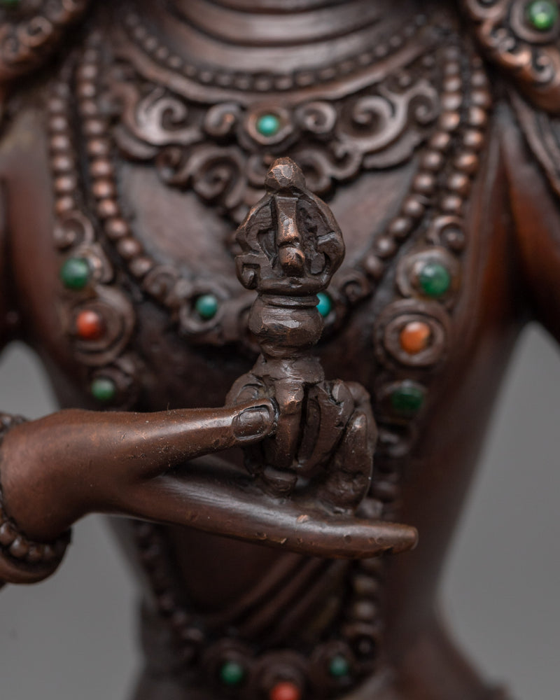 Vajrasattva Mantra Practice Sculpture | Himalayan Buddhist Artwork, Made in Nepal