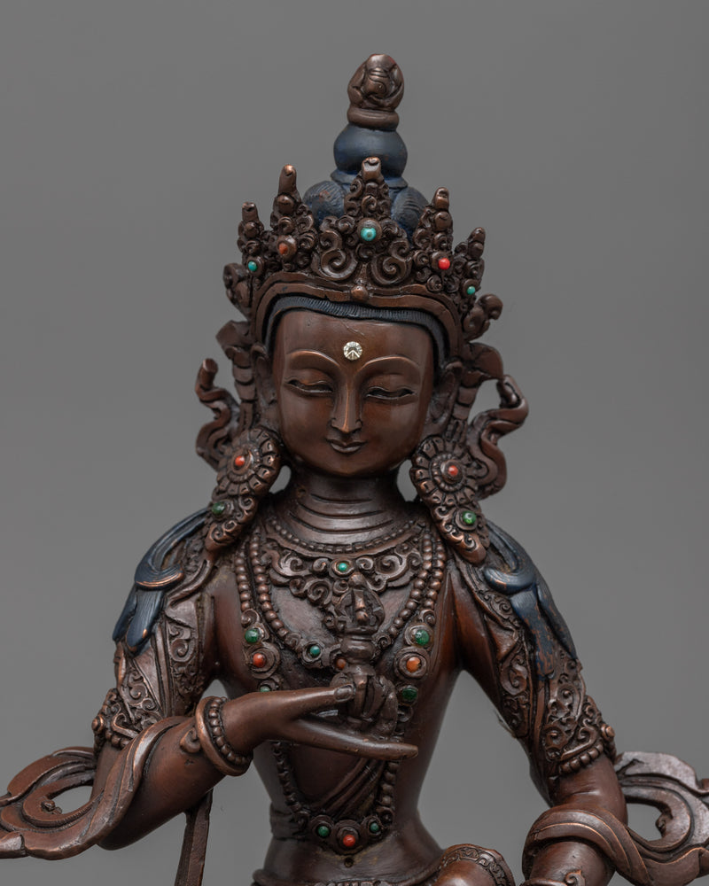 Vajrasattva Mantra Practice Sculpture | Himalayan Buddhist Artwork, Made in Nepal