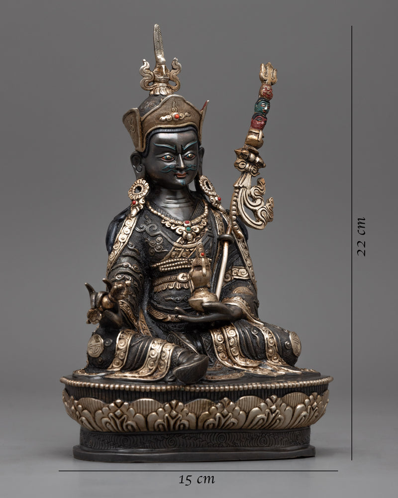 Guru Padmasambhava Sculpture for Meditation and Ritual | Tibetan Lotus Born, Guru Rinpoche