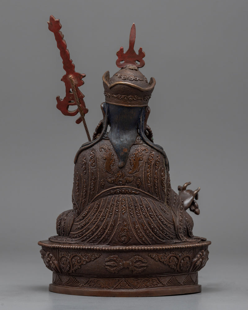 Guru Rinpoche Statue for Meditation and Ritual | Himalayan Traditional Buddhist Artwork