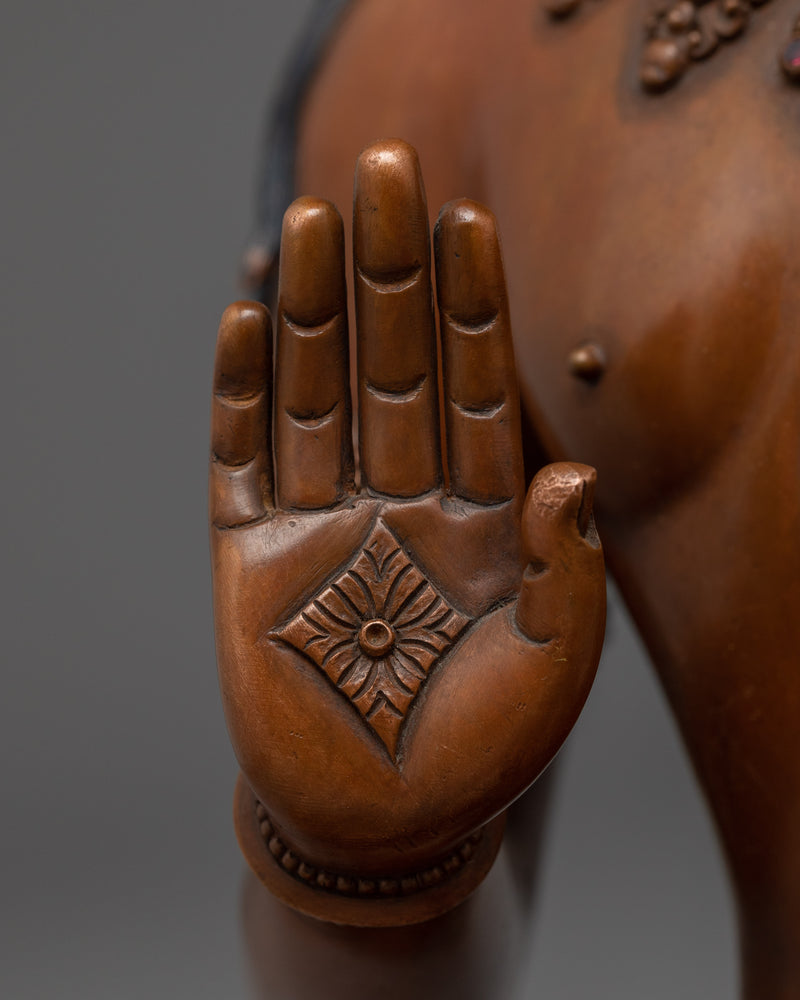 Chenrezig Mantra Practice Statue for Spiritual Healing | Handcrafted Buddhist Statue