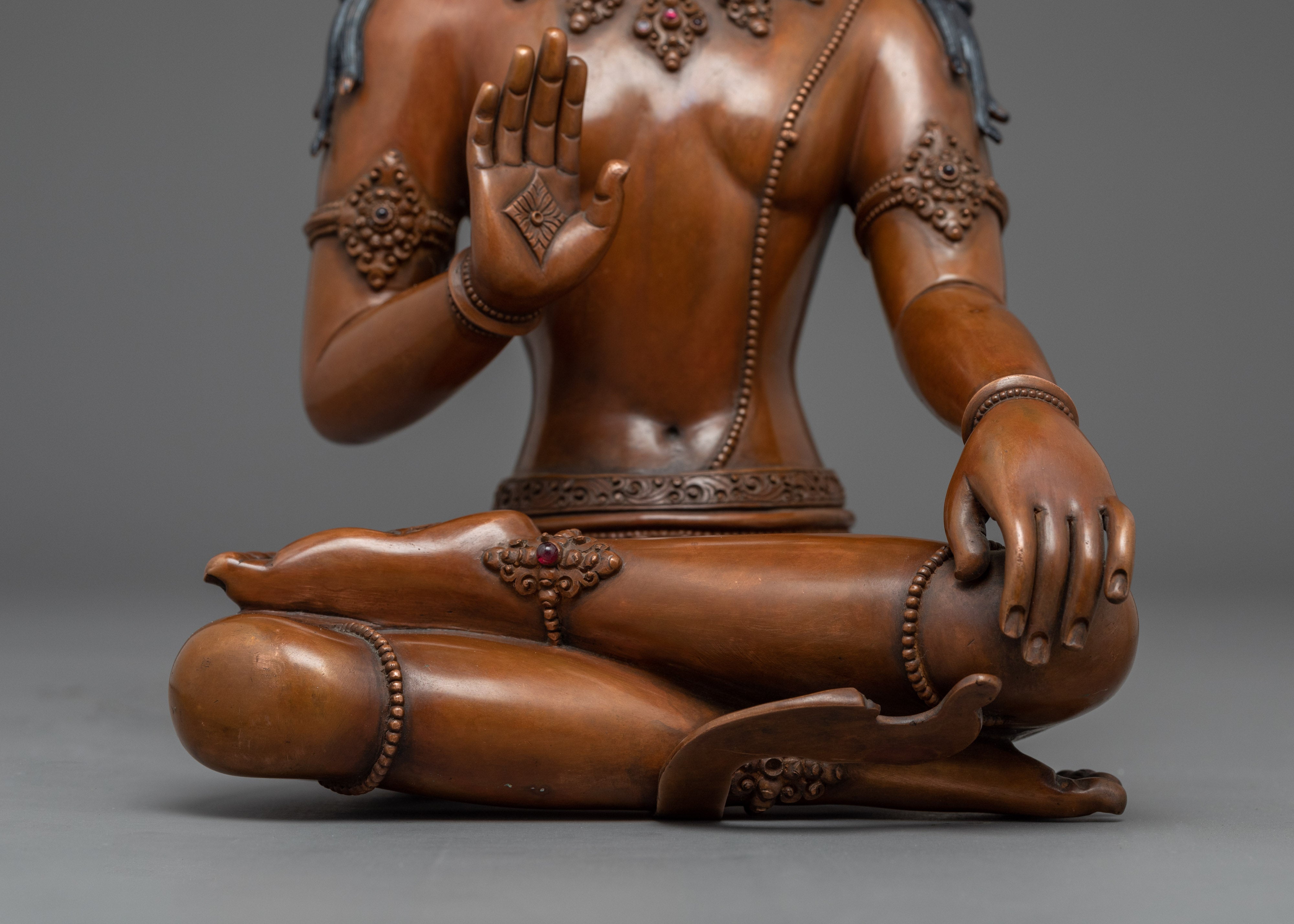 Chenrezig Mantra Practice Statue for Spiritual Healing | Handcrafted Buddhist Statue