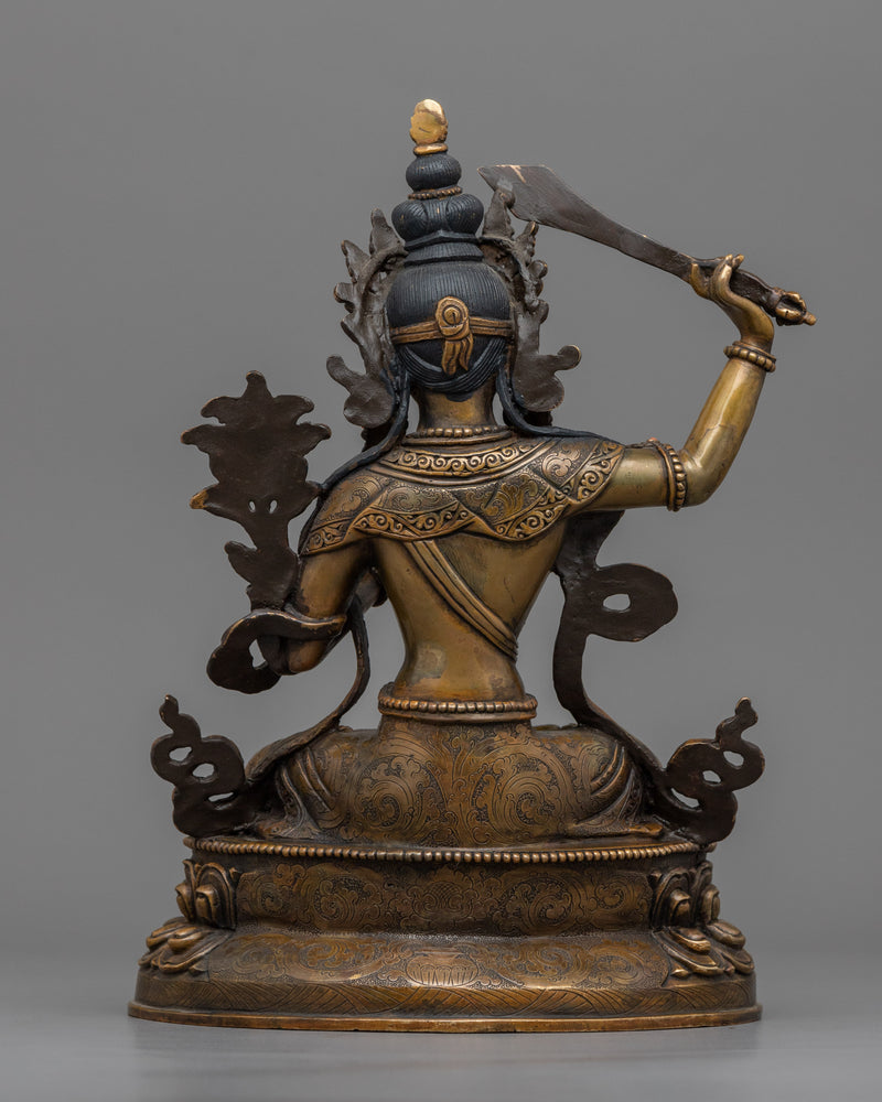 Manjushri Bodhisattva Sculpture | Bodhisattva of Wisdom Manjushri