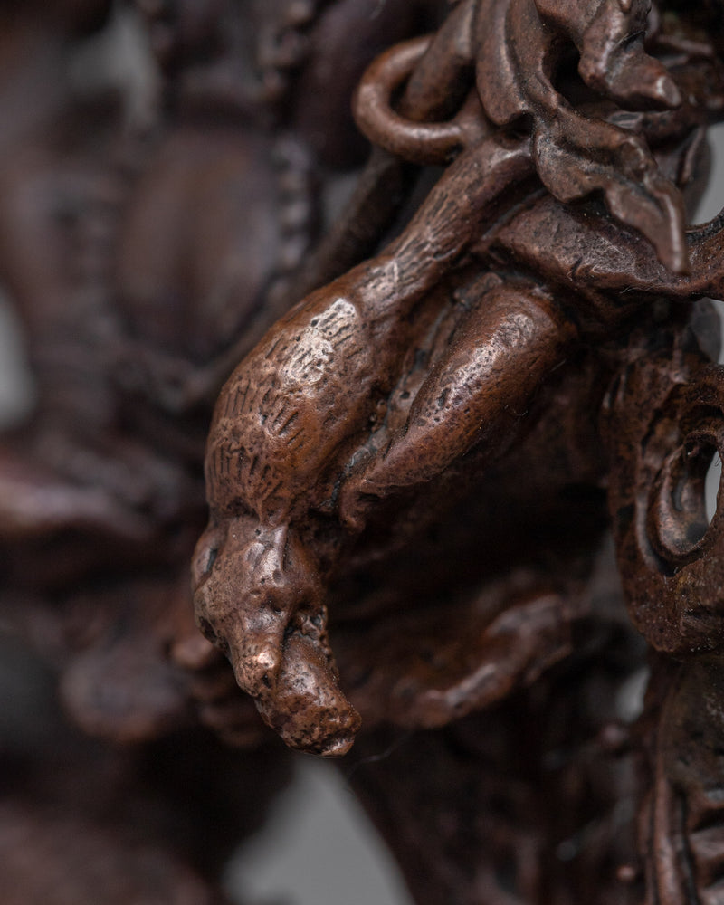 Namtoshe Wealth Deity Statue | Buddhist Oxidized Copper Statue