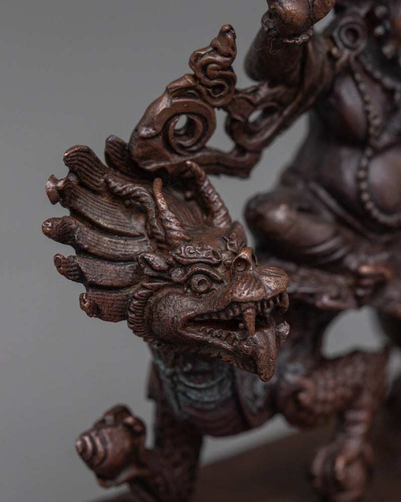 Namtoshe Wealth Deity Statue | Buddhist Oxidized Copper Statue