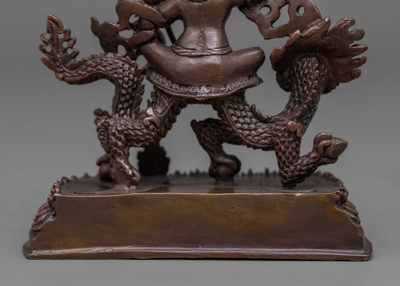 Namtoshe Wealth Deity Statue | Buddhist Oxidized Copper Statue