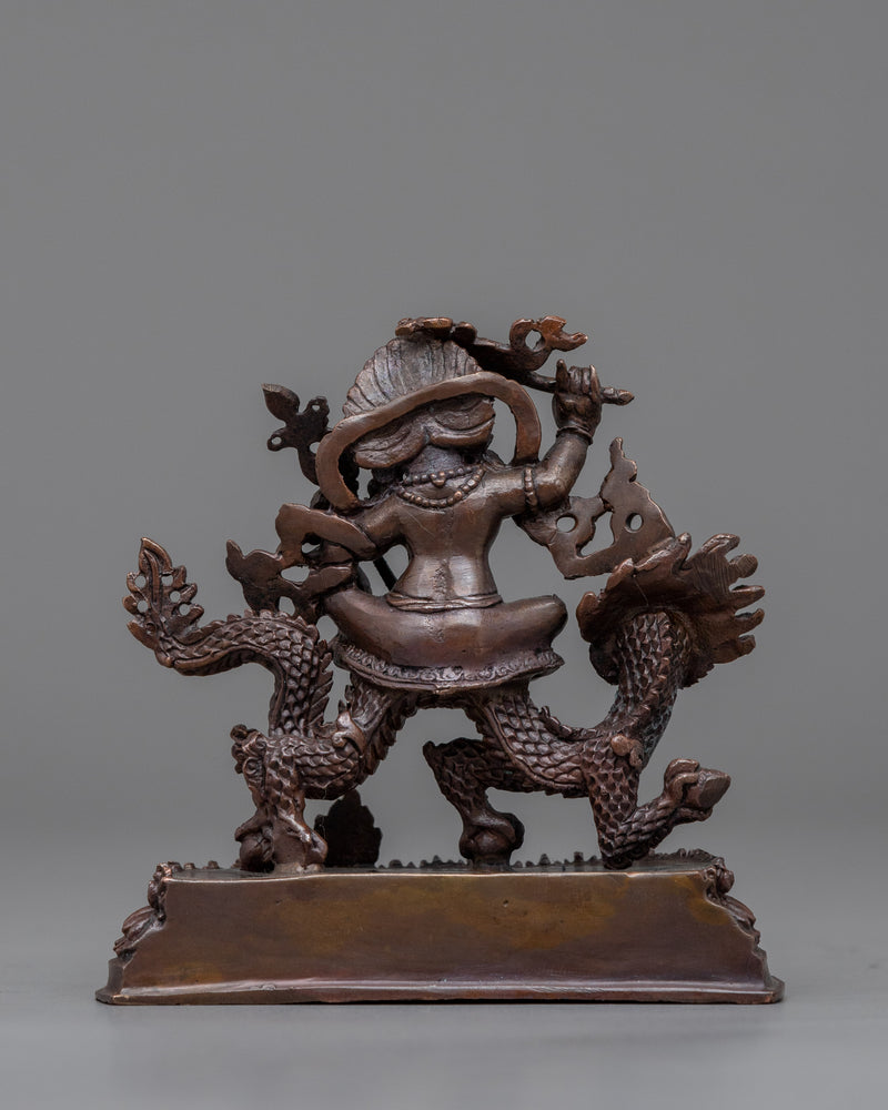Namtoshe Wealth Deity Statue | Buddhist Oxidized Copper Statue