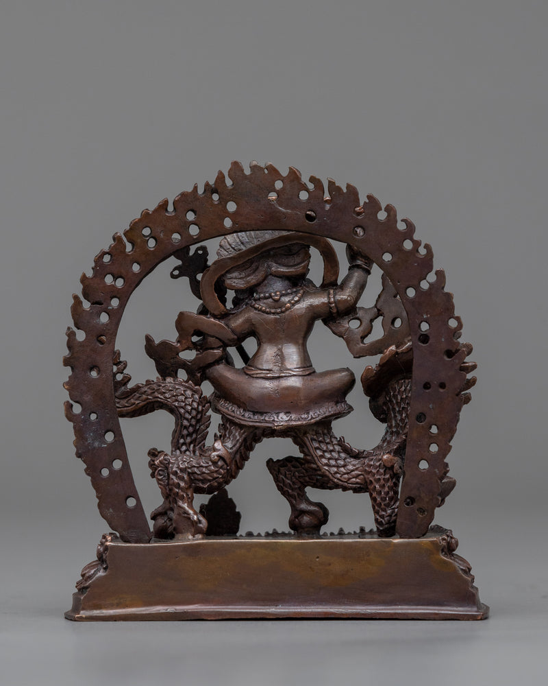 Namtoshe Wealth Deity Statue | Buddhist Oxidized Copper Statue