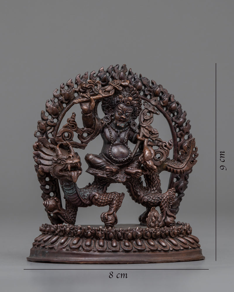 Namtoshe Wealth Deity Statue | Buddhist Oxidized Copper Statue