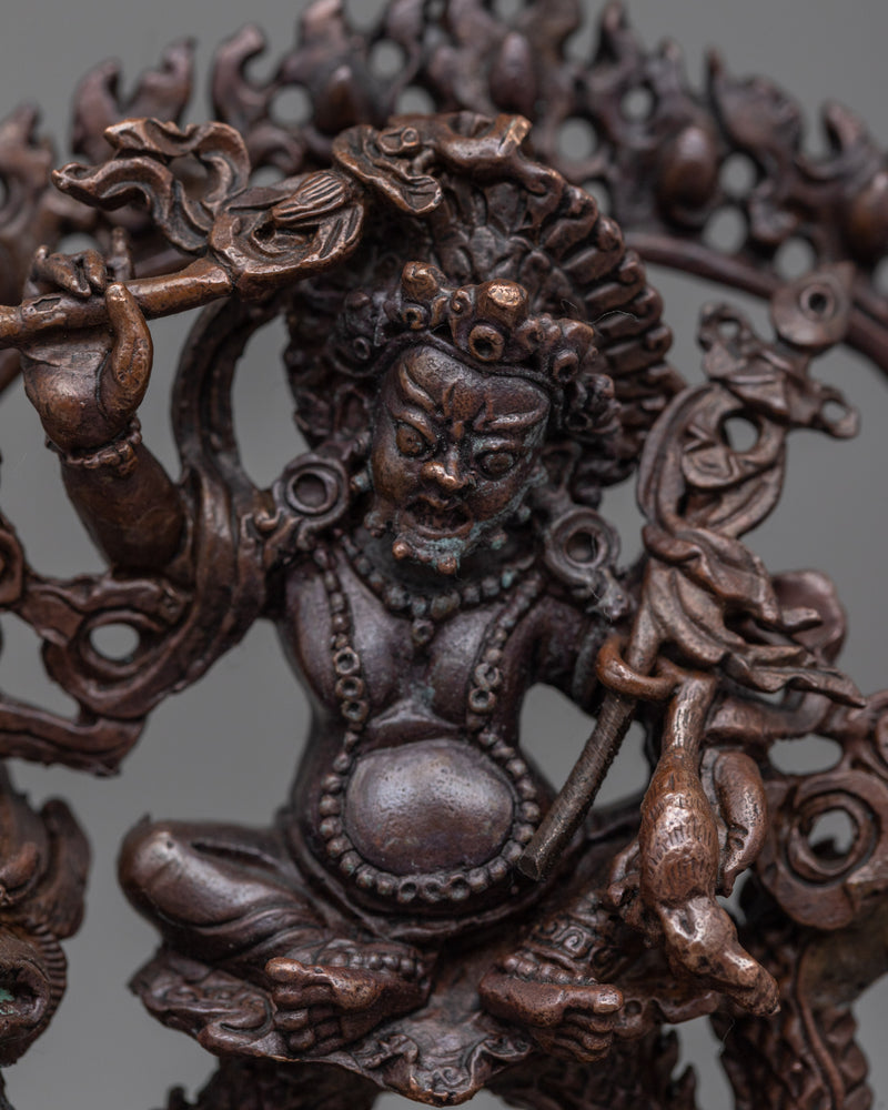 Namtoshe Wealth Deity Statue | Buddhist Oxidized Copper Statue