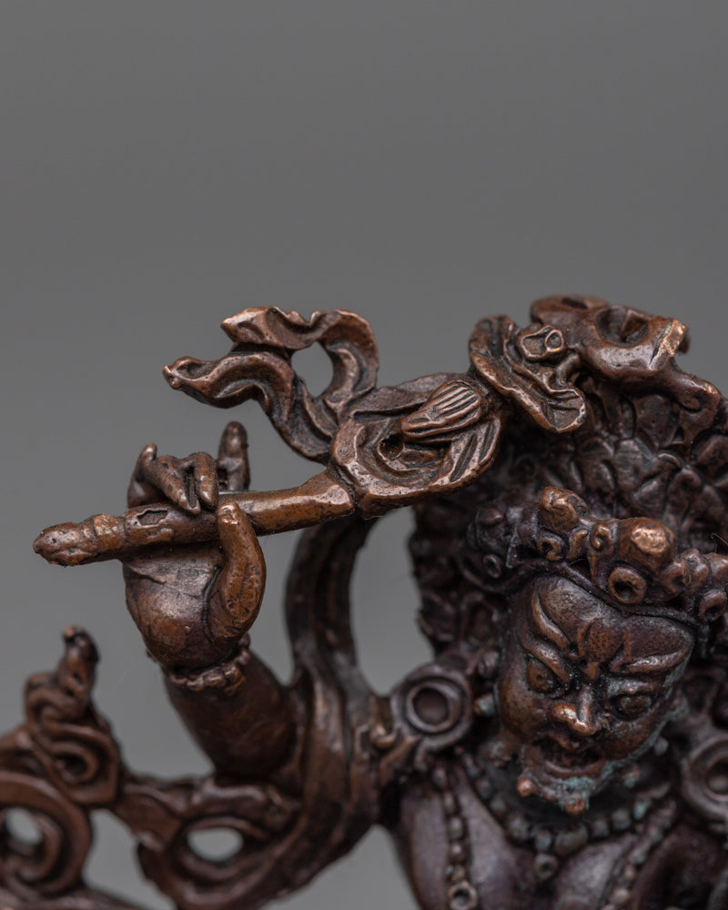 Namtoshe Wealth Deity Statue | Buddhist Oxidized Copper Statue
