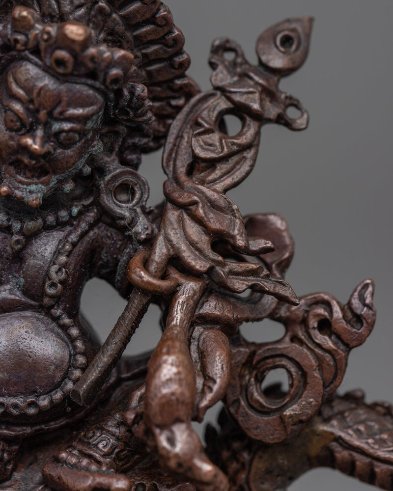 Namtoshe Wealth Deity Statue | Buddhist Oxidized Copper Statue