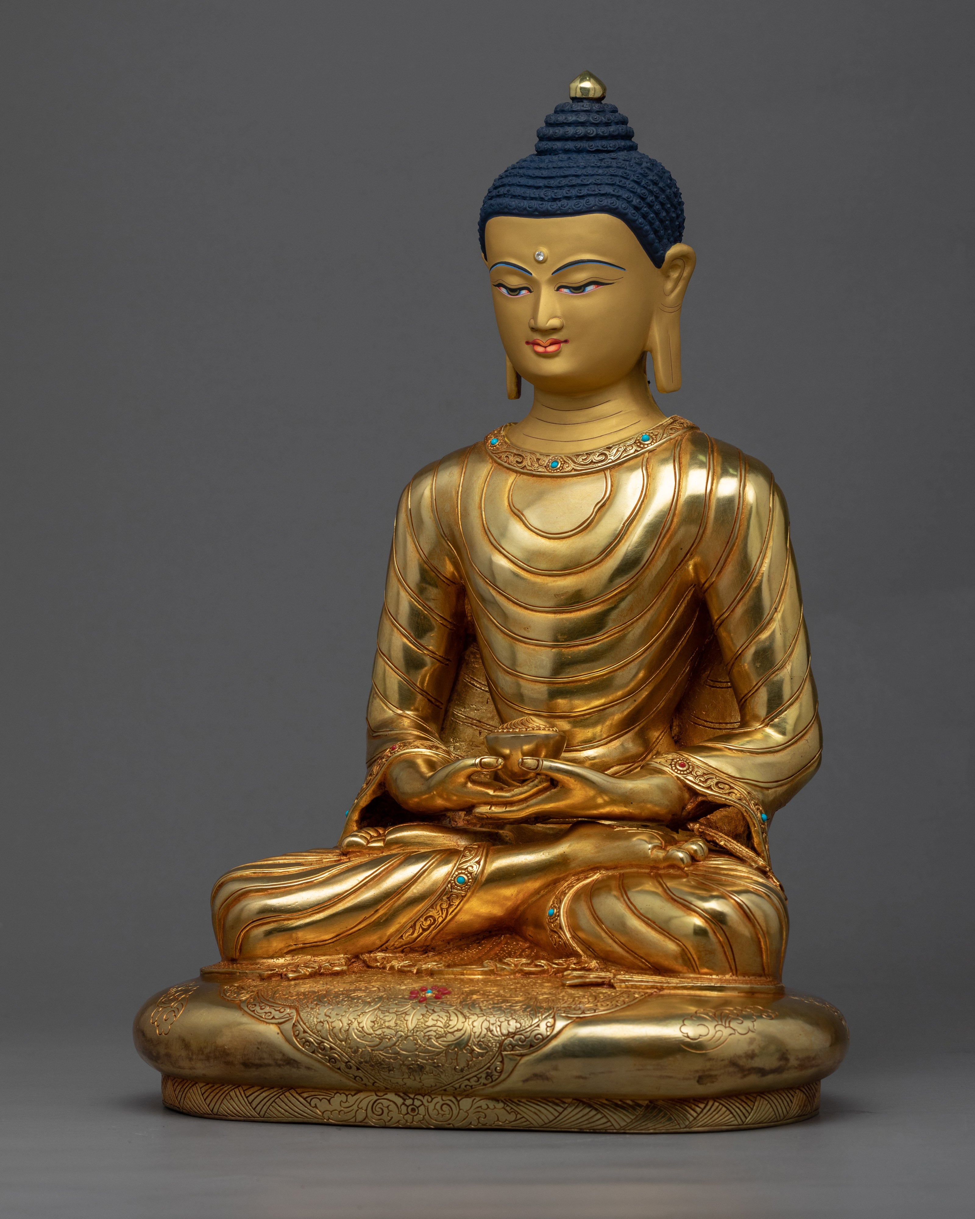 Amitabha Buddha Mudra | Traditionally Carved Buddhist Statue