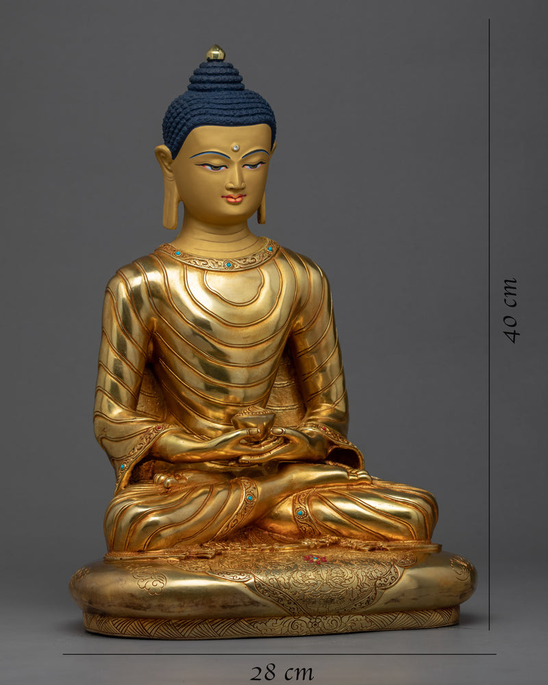 Amitabha Buddha Mudra | Traditionally Carved Buddhist Statue