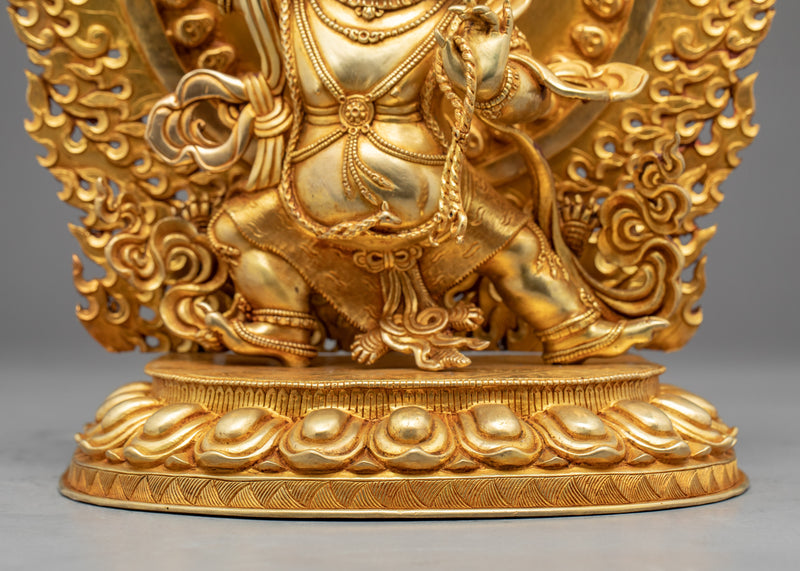 Mahachakra Vajrapani Statue | Gold Plated Himalayan Art