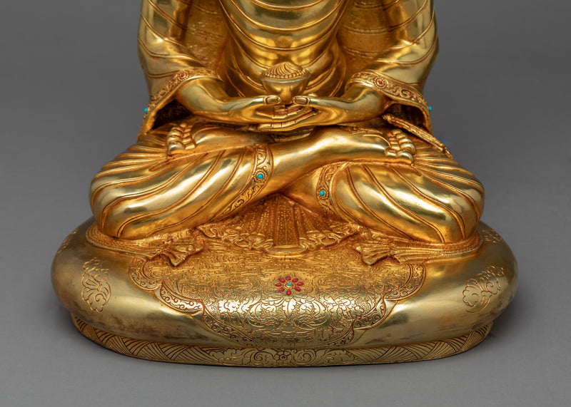 Amitabha Buddha Mudra | Traditionally Carved Buddhist Statue