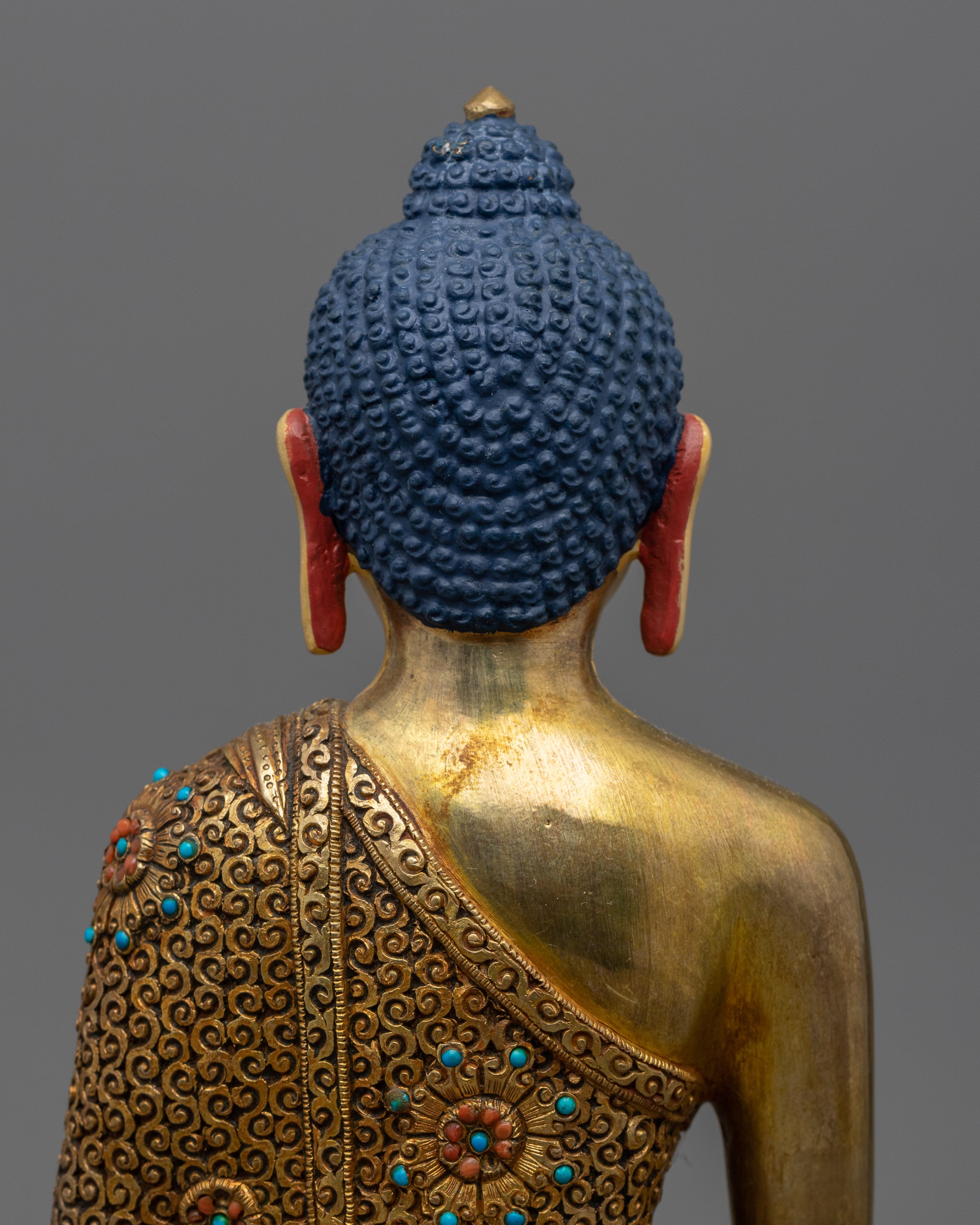Medicine Buddha Statue | Buddhist Gold Gilded Copper Statue