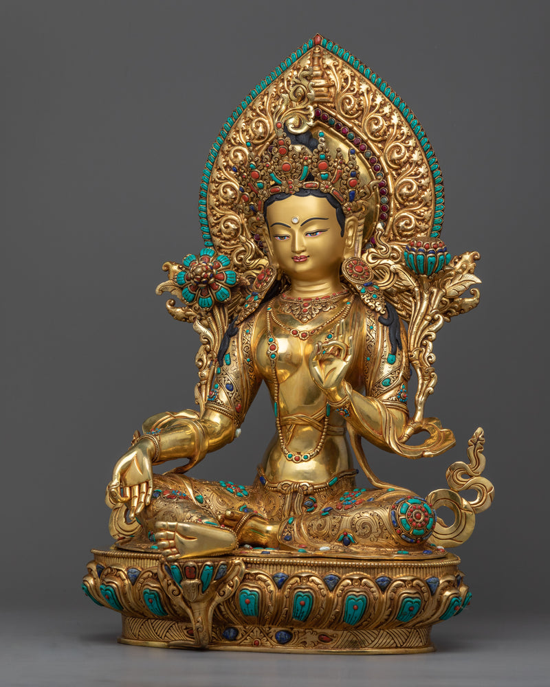 Green Tara Bodhisattva Statue | Mother of Liberation, Green Tara Statue