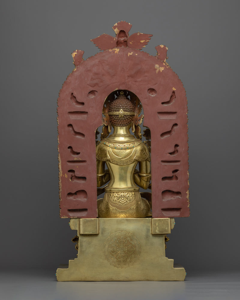 Maitreya Buddha Statue | Handmade in Nepal, Himalayan Buddhist Art