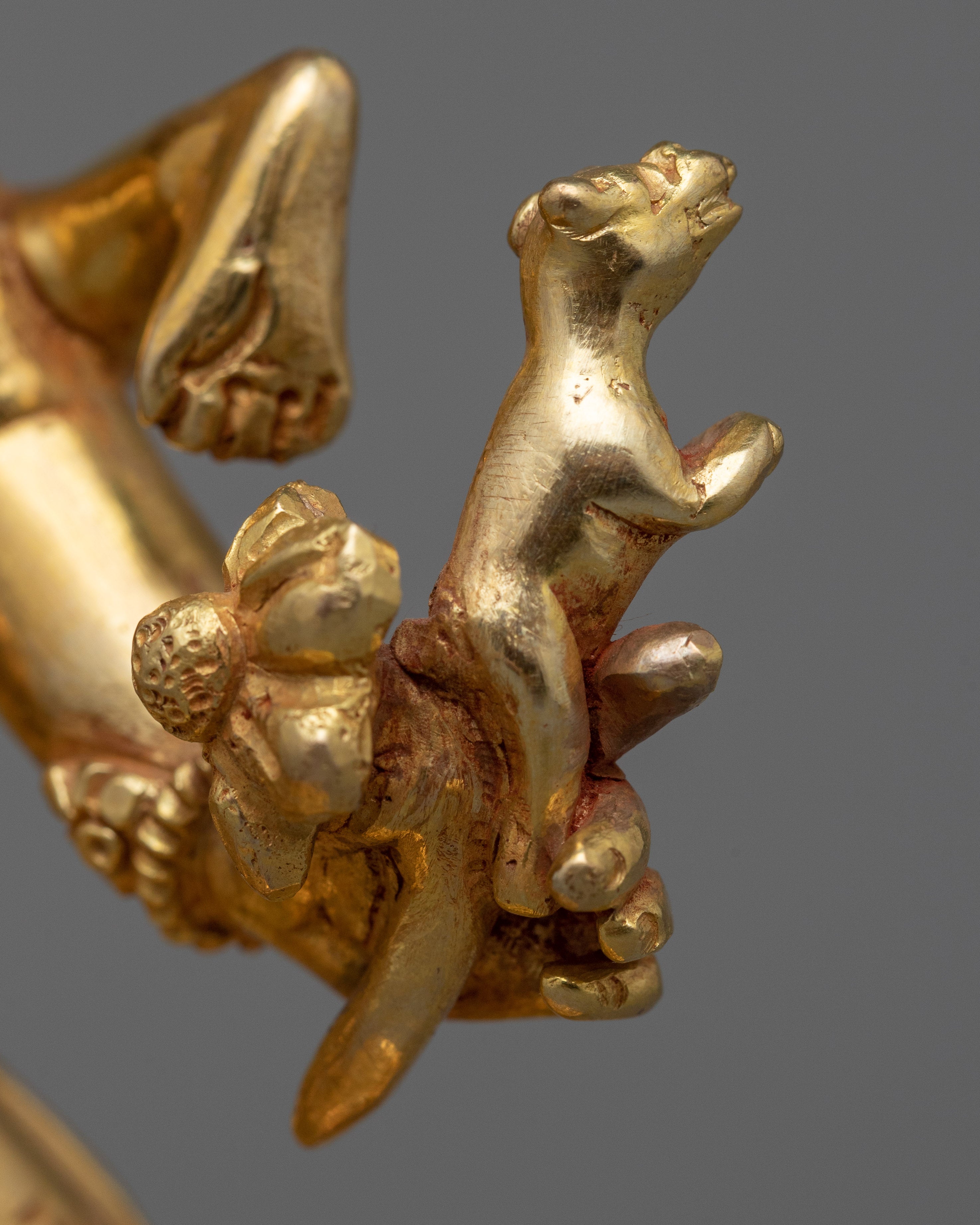 Ekajati Gold Gilded Statue for Religious Purpose | Gold-Plated Himalayan Art