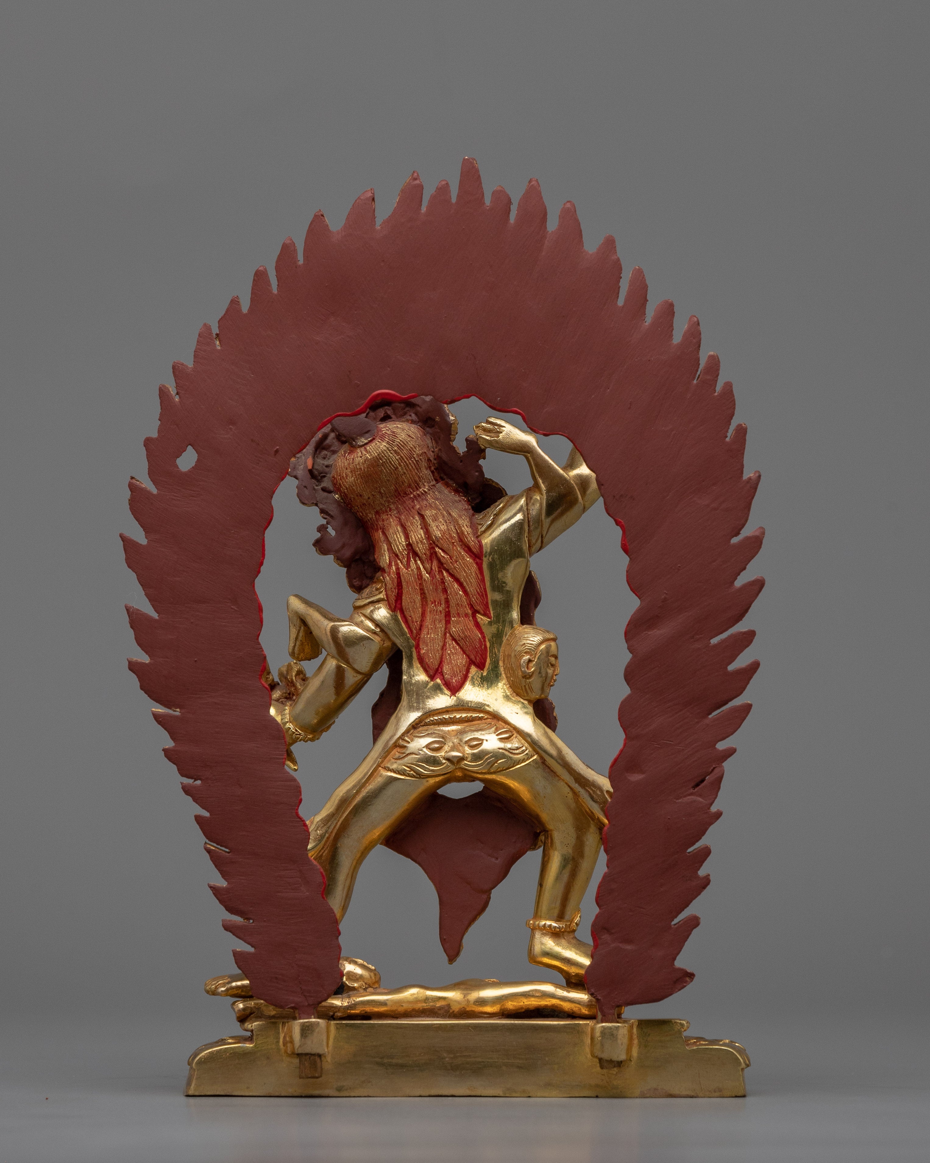 Ekajati Gold Gilded Statue for Religious Purpose | Gold-Plated Himalayan Art