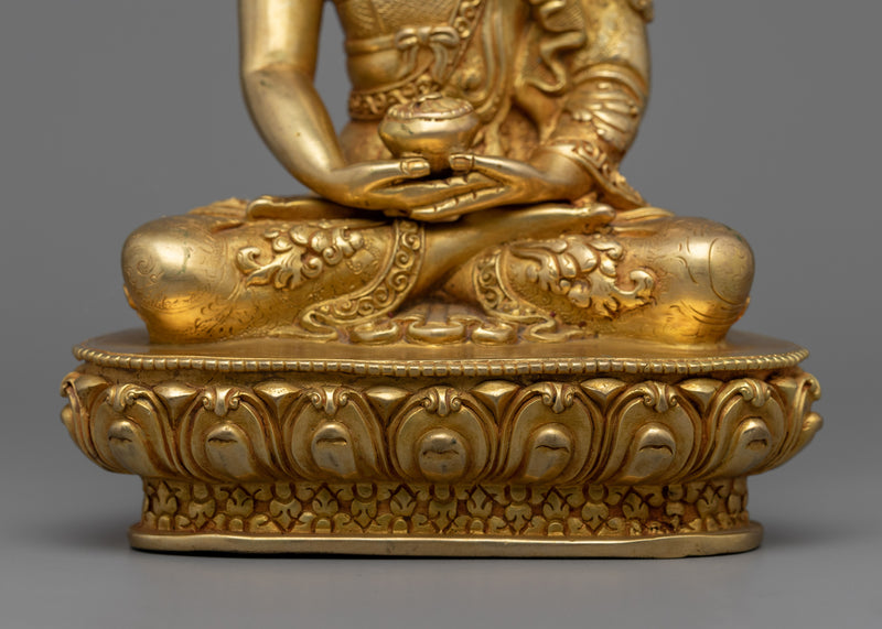 Amitabha Buddha Mudra Sculpture | Handmade in Nepal, Himalayan Buddhist Art