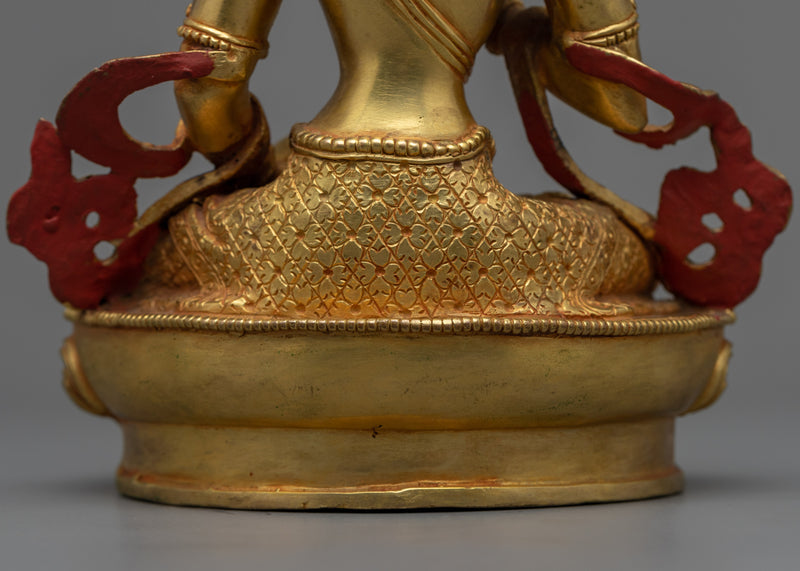 Dorje Sempa Statue | Vajrasattva Gold Gilded Sculpture for Purification