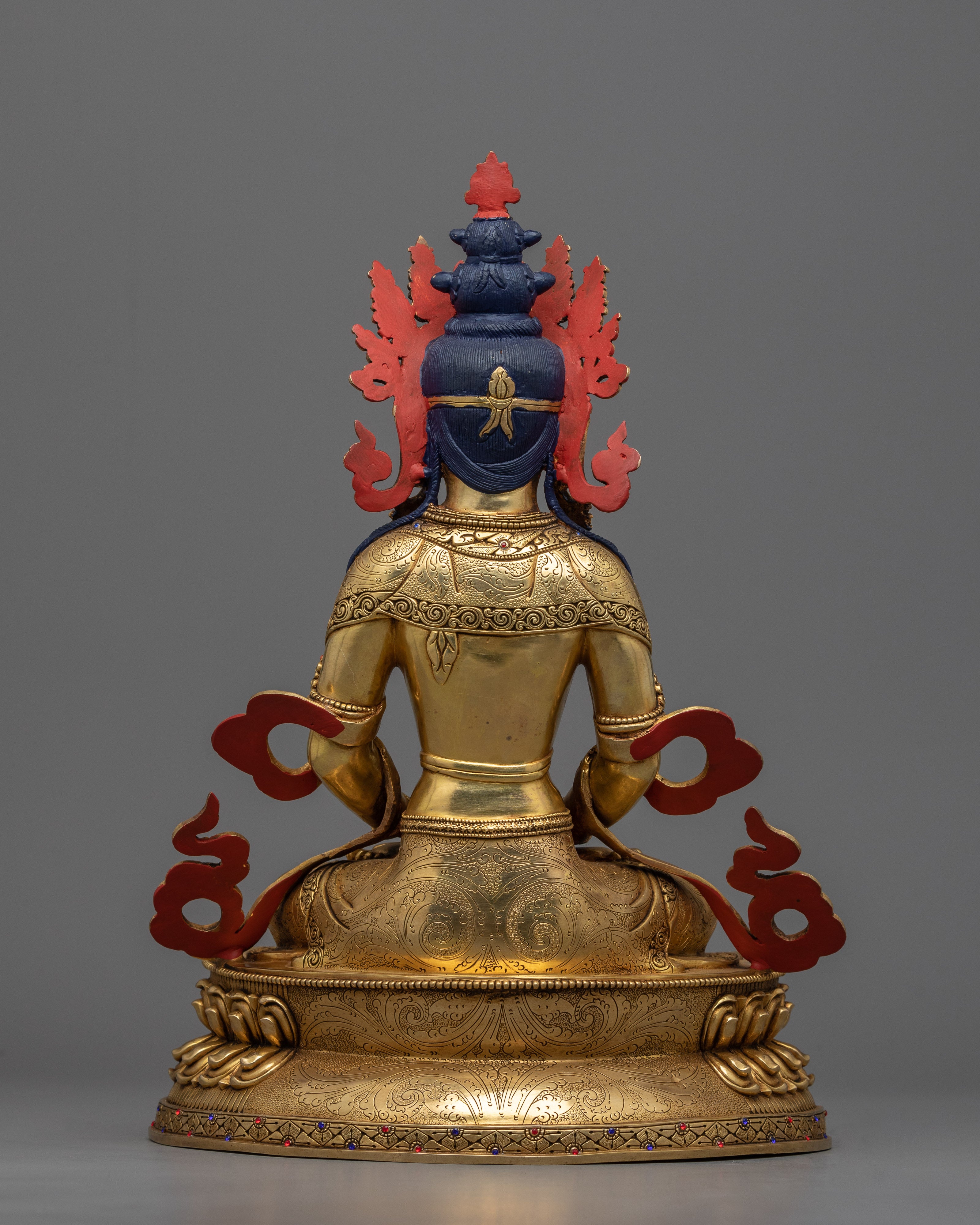 Amitayus Buddha Statue for Meditation and Ritual | Buddhist Artwork Made in Nepal