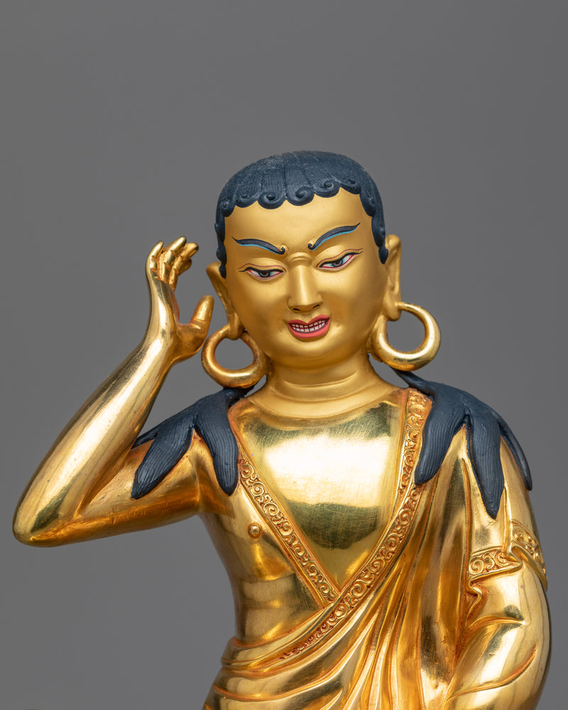 Tibetan Siddha, Jetsun Milarepa Statue | Traditional Himalayan Buddhist Art