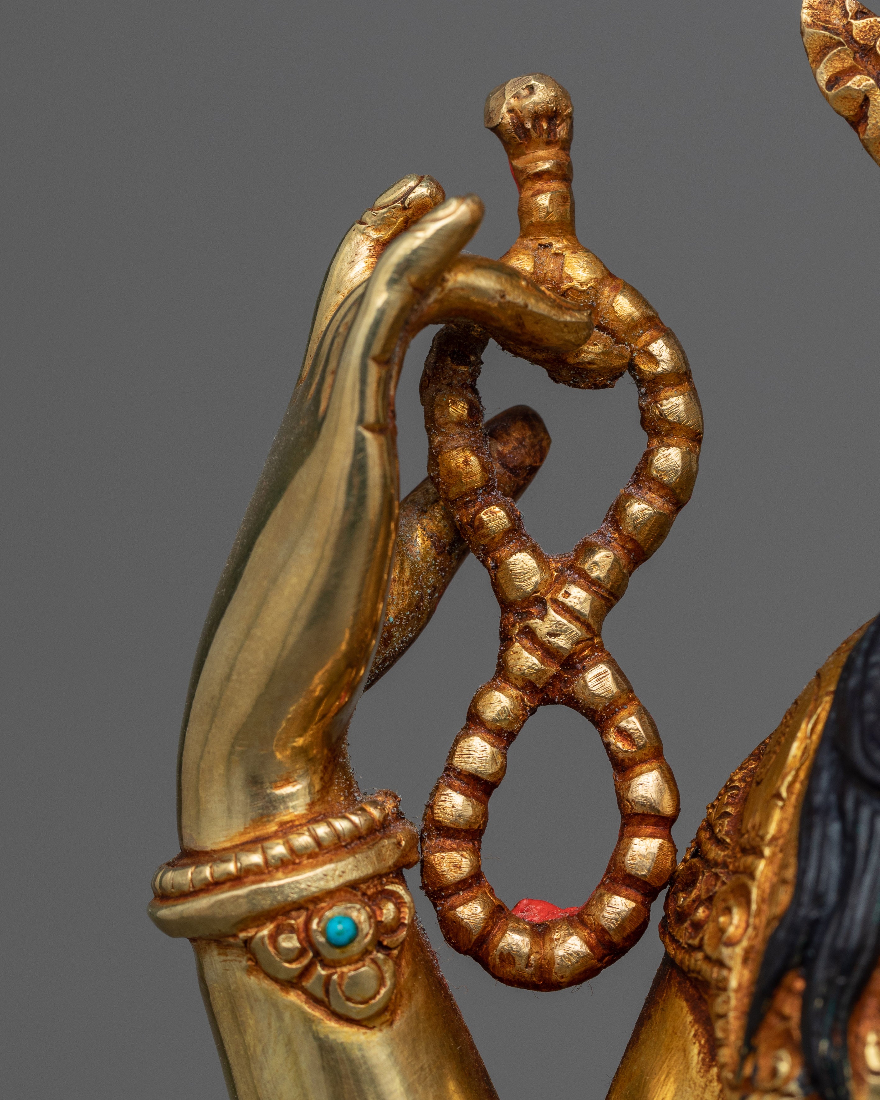 Four Armed Chenrezig Statue | Gold Gilded Traditional Buddhist Statue