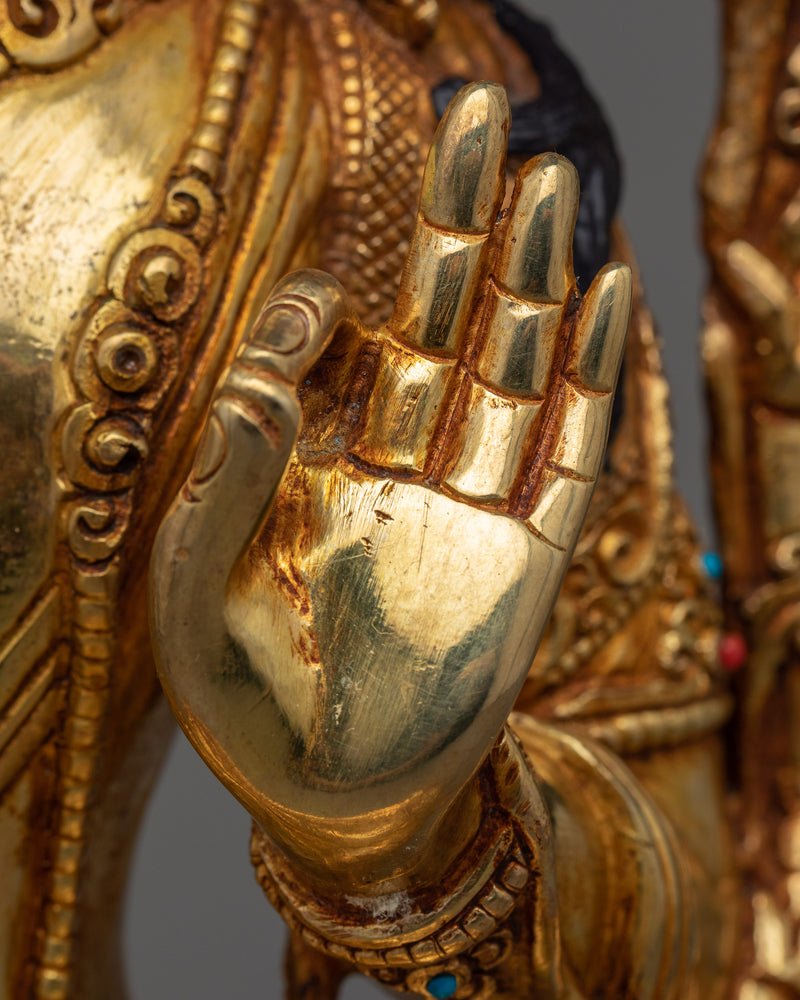 Bodhisattva Manjushri Sculpture | Buddha-To-Be of Wisdom, Manjushri