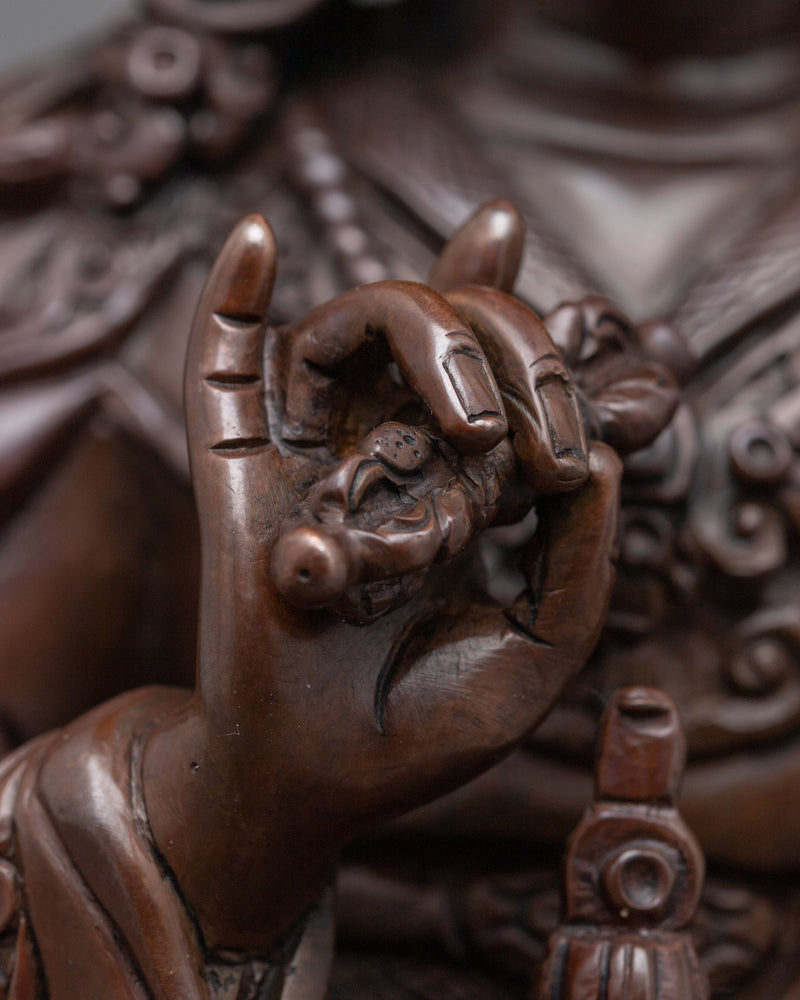 Guru Rinpoche Copper Statue | Lotus Born "Padmasambhāva"