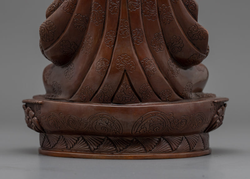 Guru Rinpoche Copper Statue | Lotus Born "Padmasambhāva"