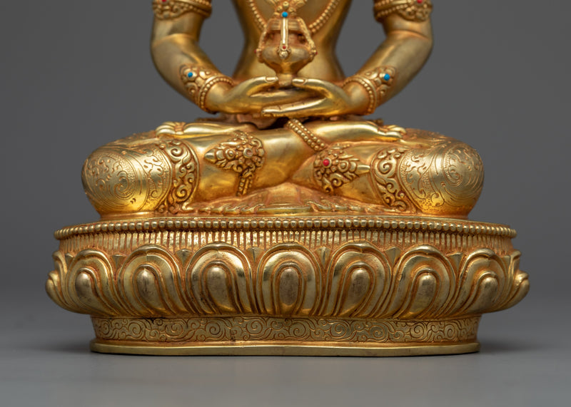 Amitayus Bodhisattva Statue | Himalayan Nepalese Artwork