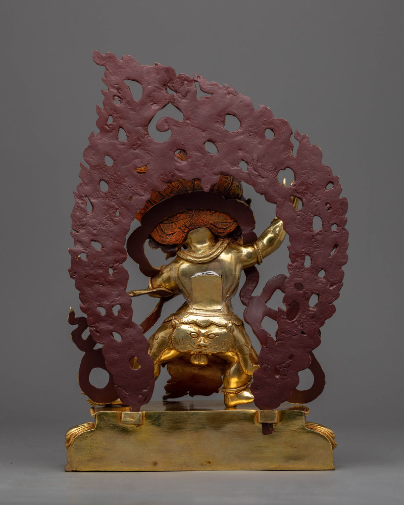 Vajrapāṇi Golden Statue | Himalayan Buddhist Traditional Sculptures