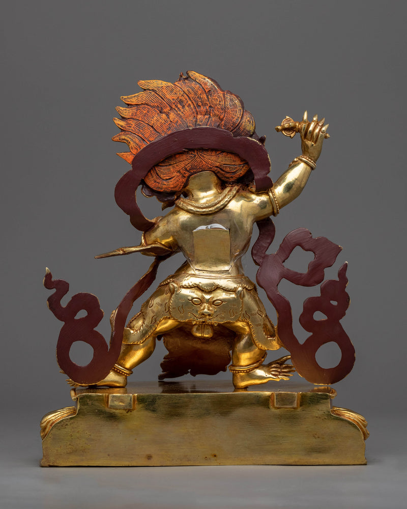 Vajrapāṇi Golden Statue | Himalayan Buddhist Traditional Sculptures