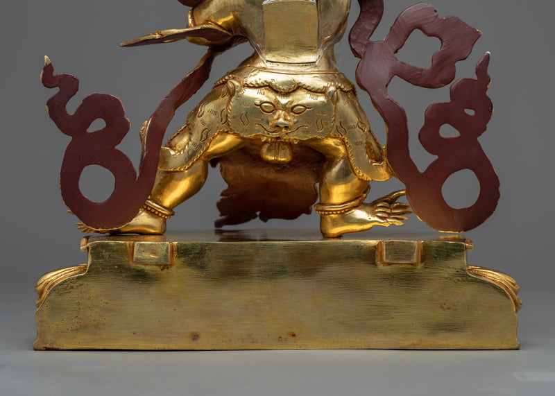 Vajrapāṇi Golden Statue | Himalayan Buddhist Traditional Sculptures