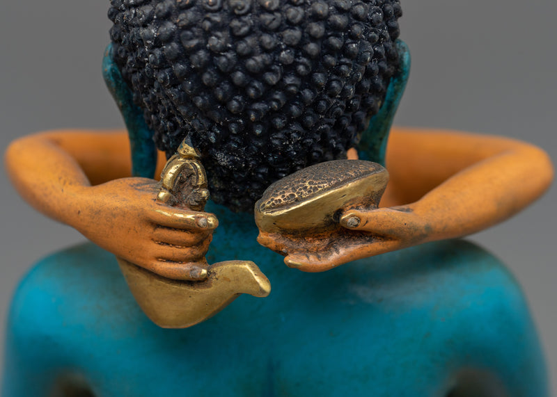 Samantabhadra and Consort Beautifully Acrylic Painted Statue | Buddhist Treasure