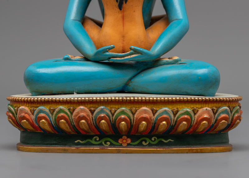 Samantabhadra and Consort Beautifully Acrylic Painted Statue | Buddhist Treasure