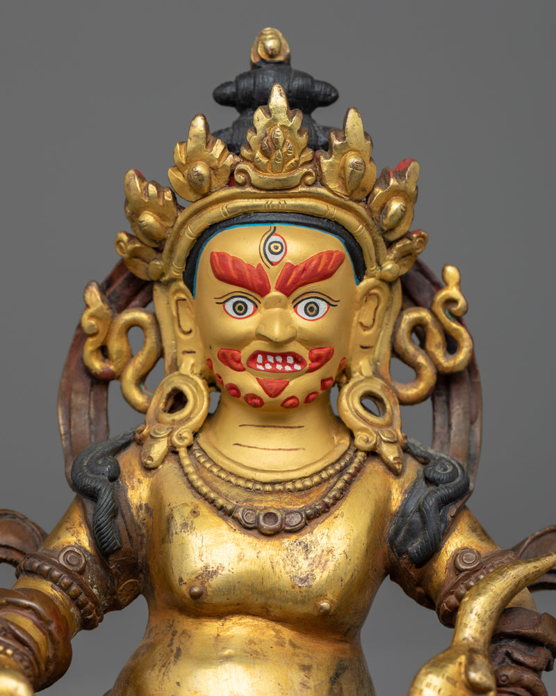 Dzambhala With Consort in Yab-Yum Position | Buddhist Artwork