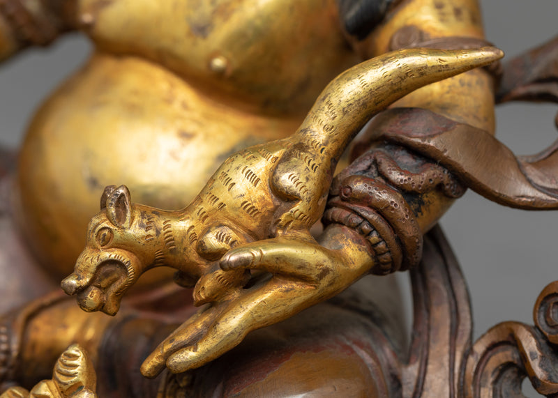 Dzambhala With Consort in Yab-Yum Position | Buddhist Artwork