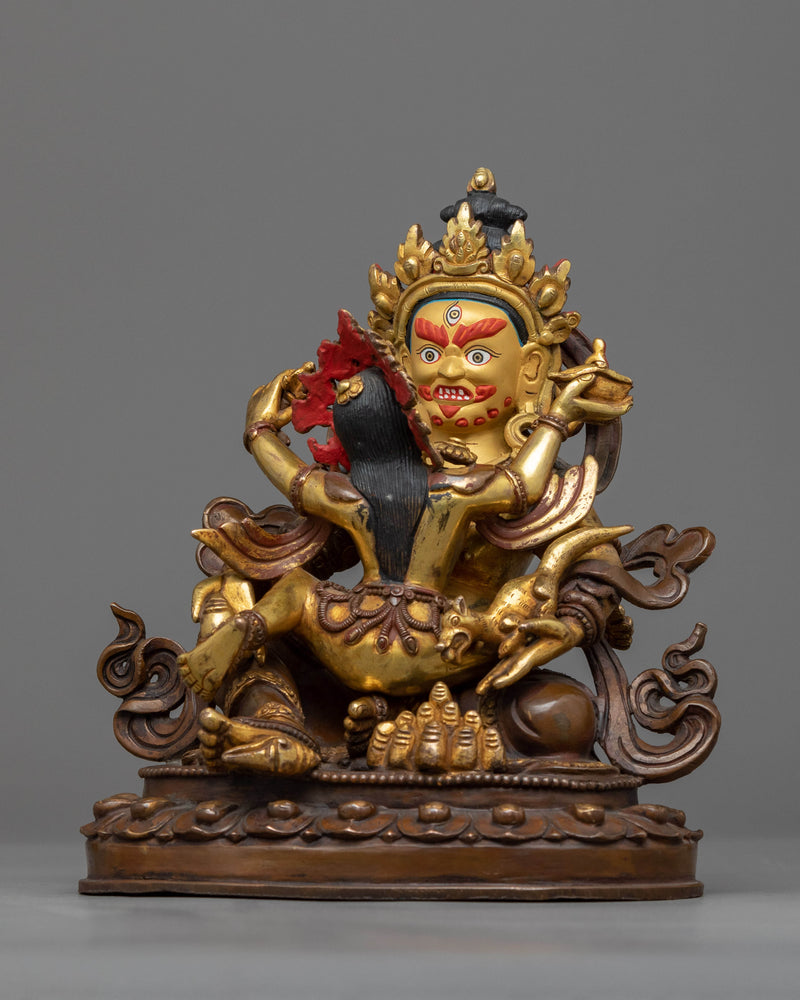 Dzambhala With Consort in Yab-Yum Position | Buddhist Artwork