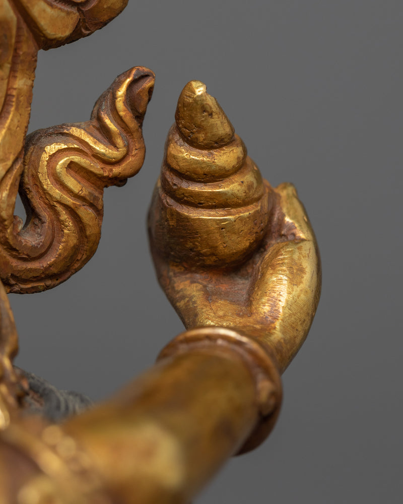 Dzambhala With Consort Practicing Yab Yum Pose Himalayan Nepalese Artwork